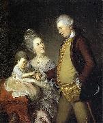 Charles Willson Peale Portrait of John and Elizabeth Lloyd Cadwalader and their Daughter Anne Sweden oil painting artist